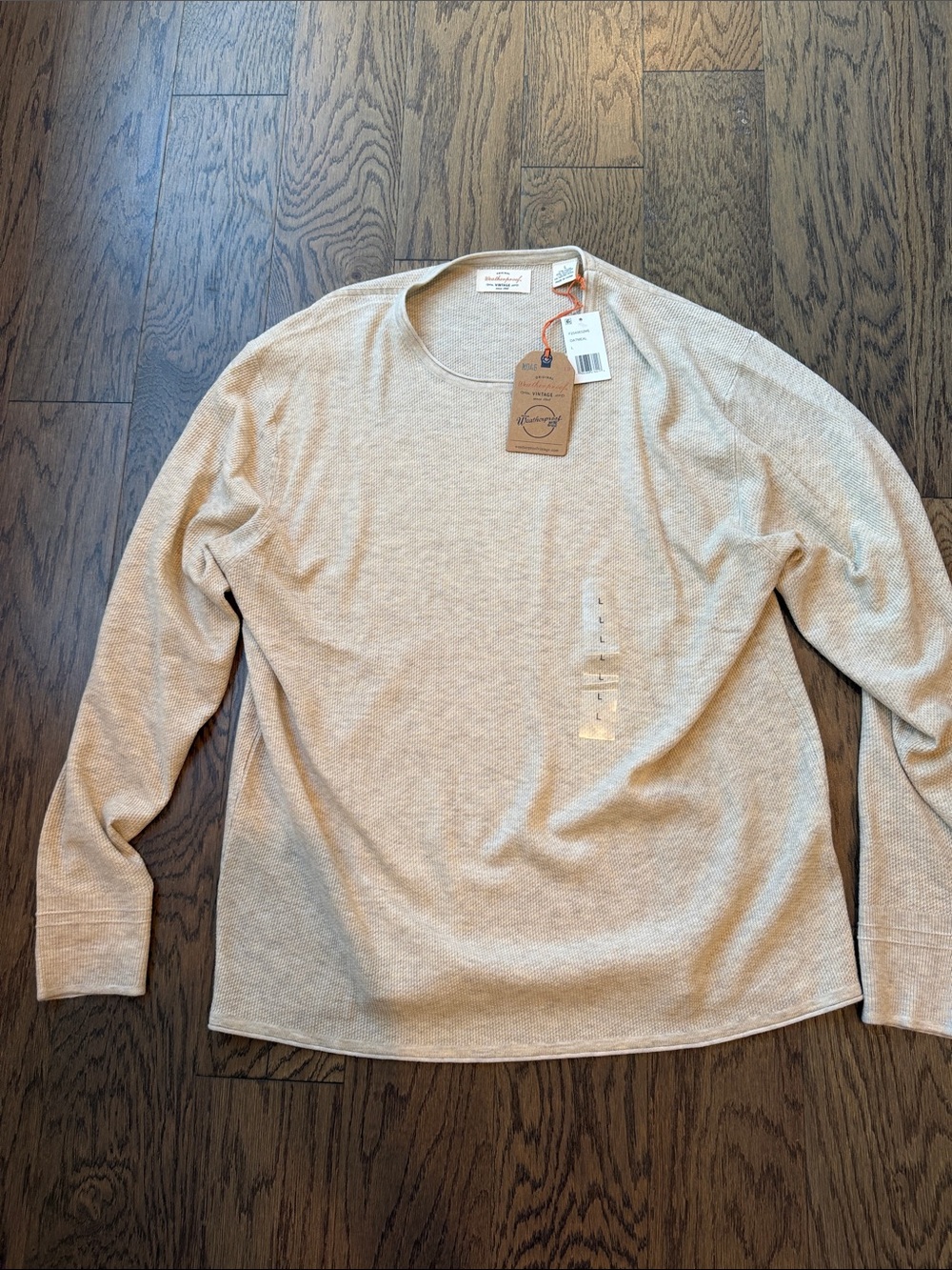 Men's Crewneck Sweater in Light Beige — Soft Everyday Knit
